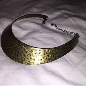 Gold statement necklace